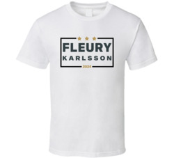 Marc-andre Fleury William Karlsson For President 2024 Vegas Hockey T S