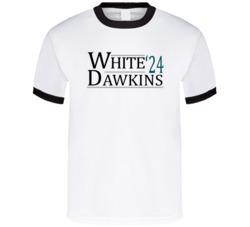 Reggie White Brian Dawkins For President '24 Philadelphia Football T S