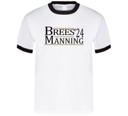 Drew Brees Archie Manning For President '24 New Orleans Football T Shi