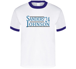 Barry Sanders Calvin Johnson For President '24 Detroit Football T Shir