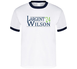 Steve Largent Russell Wilson For President '24 Seattle Football T Shir