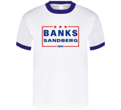 Ernie Banks Ryne Sandberg For President 2024 Chicago C Baseball T Shir