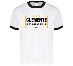 Roberto Clemente Willie Stargell For President 2024 Pittsburgh Basebal
