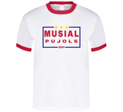 Stan Musial Albert Pujols For President 2024 St Louis Baseball T Shirt