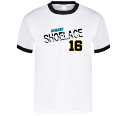 Denard Robinson 16 Shoelace Favorite Player Football T Shirt