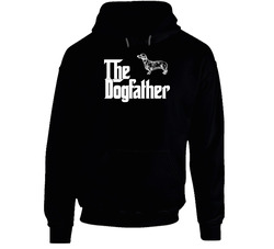 Dachshund Custom Dog Breed The Dogfather Black Hoodie Dachshund Custom Dog Breed The Dogfather Black Hoodie