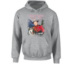 Sergeant Preston Of The Yukon Retro 50s Tv Show Poster Vintage Unisex Hoodie Sergeant Preston Of The Yukon Retro 50s Tv Show Poster Vintage Unisex Hoodie