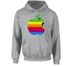 Apple Mac Symbol Rainbow Icon Hoodie Apple Mac Symbol Rainbow Icon Hoodie