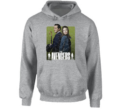 The Avengers 60s Tv Series Show Worn Look Vintage Unisex Hoodie The Avengers 60s Tv Series Show Worn Look Vintage Unisex Hoodie