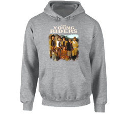 The Young Riders 80s Tv Series Show Worn Look Vintage Unisex Hoodie The Young Riders 80s Tv Series Show Worn Look Vintage Unisex Hoodie