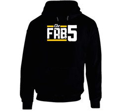 Michigan Wolverines Fab 5 Basketball Hoodie Michigan Wolverines Fab 5 Basketball Hoodie