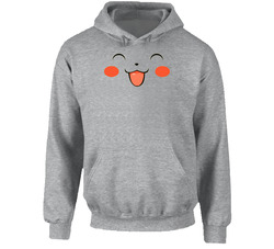 Pokemon Pikachu Happy Face Hoodie Pokemon Pikachu Happy Face Hoodie