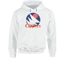 San Diego Clippers Retro La Basketball Team Logo Retro Vintage Worn Look Hoodie San Diego Clippers Retro La Basketball Team Logo Retro Vintage Worn Look Hoodie