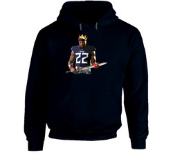 King Derrick Henry Portrait Tennessee Football Player Fan Hoodie King Derrick Henry Portrait Tennessee Football Player Fan Hoodie