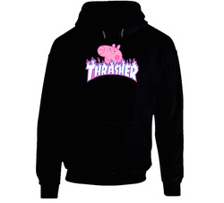 Thrasher Peppa Pig Mashup Parody Hoodie Thrasher Peppa Pig Mashup Parody Hoodie
