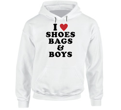I Heart Love Shoes Bags And Boys Paris Hilton Hoodie I Heart Love Shoes Bags And Boys Paris Hilton Hoodie