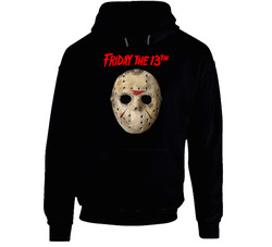 Jason Voorhees Mask Friday The 13th Horror Cult Movie Hoodie Jason Voorhees Mask Friday The 13th Horror Cult Movie Hoodie