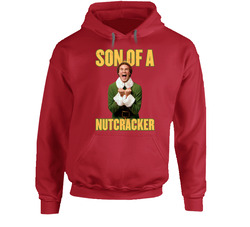 Elf Son Of A Nutcracker Funny Christmas Movie Hoodie