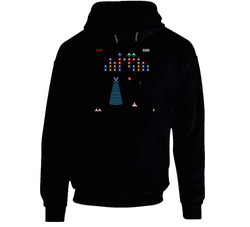 Galaga Video Game Screenshot Hoodie Galaga Video Game Screenshot Hoodie