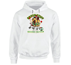 Boston Basketball Team Caricature Green Stuff Hoodie Boston Basketball Team Caricature Green Stuff Hoodie
