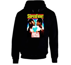 Sugar Ray Leonard Vs Marvin Hagler Retro 80s Boxing Fight Hoodie