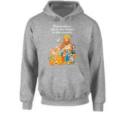 Smokey The Bear Babes In The Woods Retro Hoodie