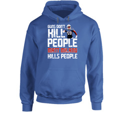 Matt Milano Guns Dont Kill Buffalo Football Fan Hoodie