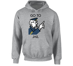 Go To Jail Monopoly Fbi Game Board Fan Hoodie