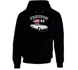 1964 Corvette Stingray Convertible Freedom Car Fan Worn Look Hoodie 1964 Corvette Stingray Convertible Freedom Car Fan Worn Look Hoodie
