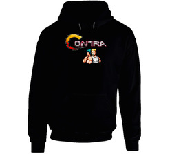 Contra Video Game Retro 80s Hoodie