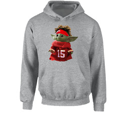 Patrick Mahomes Baby Yoda The Child Football Fan Hoodie Patrick Mahomes Baby Yoda The Child Football Fan Hoodie