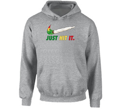 Just Hit It Nike Parody Cannabis Weed Joint Doobie Stoner Hoodie Just Hit It Nike Parody Cannabis Weed Joint Doobie Stoner Hoodie
