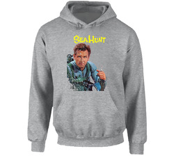 Sea Hunt Retro 50s Tv Show Poster Vintage Unisex Hoodie Sea Hunt Retro 50s Tv Show Poster Vintage Unisex Hoodie