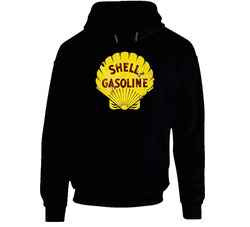 Shell Gasoline Distressed Worn Hoodie Shell Gasoline Distressed Worn Hoodie