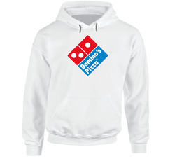 Dominos Pizza Pizzeria Fast Food Restaurant Brand Logo Hoodie
