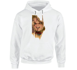 Child's Play Chucky Horror Cult Movie White Hoodie Child's Play Chucky Horror Cult Movie White Hoodie