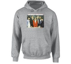 Murphy Brown 80s Tv Series Show Worn Look Vintage Unisex Hoodie Murphy Brown 80s Tv Series Show Worn Look Vintage Unisex Hoodie