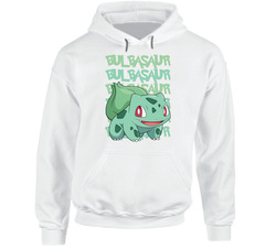 Bulbasaur Pokemon Love Heart Video Game Cartoon Fan Hoodie Bulbasaur Pokemon Love Heart Video Game Cartoon Fan Hoodie
