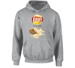 Lay's Lightly Salted Potato Chips Bag Costume Hoodie Lay's Lightly Salted Potato Chips Bag Costume Hoodie
