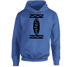 Blue Crayon Funny Halloween Costume Hoodie Blue Crayon Funny Halloween Costume Hoodie