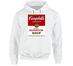 Campbell's Cream Of Mushroom Soup Can Label Halloween Costume Hoodie Campbell's Cream Of Mushroom Soup Can Label Halloween Costume Hoodie