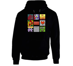 Keith Haring Art Paintings Trendy Artsy Hoodie Keith Haring Art Paintings Trendy Artsy Hoodie
