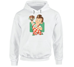 Big Boy Burger Retro Restaurant Logo Poster Foodie Fan Hoodie Big Boy Burger Retro Restaurant Logo Poster Foodie Fan Hoodie