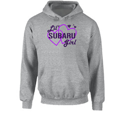Lil Subaru Girl Ladies Heart Car Lover Hoodie Lil Subaru Girl Ladies Heart Car Lover Hoodie