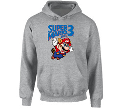 Nintendo NES Super Mario Bros 3 Retro 90s Video Game Cover Hoodie Nintendo NES Super Mario Bros 3 Retro 90s Video Game Cover Hoodie