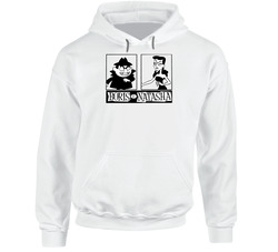Retro Boris And Natasha Comic Cartoon Hoodie Retro Boris And Natasha Comic Cartoon Hoodie