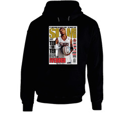 Slam Magazine Issue 77 Allen Iverson Popular Basketball Magazine Grunge Look Hoodie Slam Magazine Issue 77 Allen Iverson Popular Basketball Magazine Grunge Look Hoodie