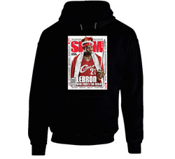 Slam Magazine Issue 93 Lebron James Popular Basketball Magazine Grunge Look Hoodie Slam Magazine Issue 93 Lebron James Popular Basketball Magazine Grunge Look Hoodie
