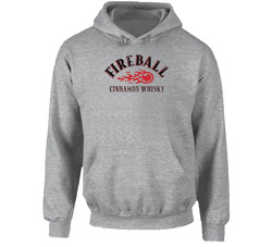 Fireball Cinnamon Whiskey Logo Label Drinking Raglan Hoodie Fireball Cinnamon Whiskey Logo Label Drinking Raglan Hoodie