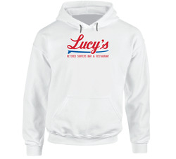 Lucy's Retired Surfers Bar And Restaurant New Orleans Restaurant Logo Hoodie Lucy's Retired Surfers Bar And Restaurant New Orleans Restaurant Logo Hoodie